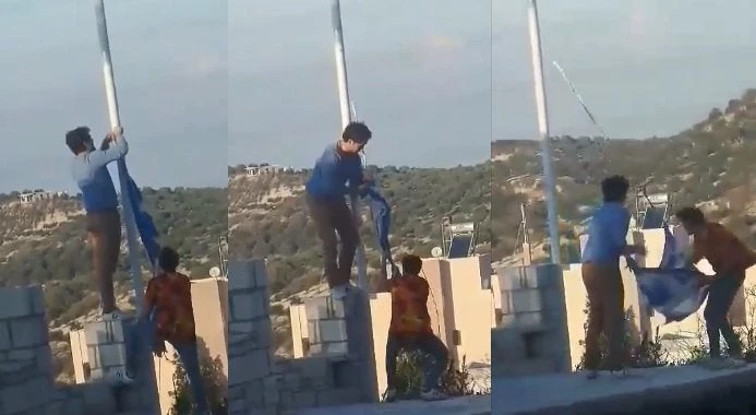 Άγνωστοι κατέβασαν την ελληνική σημαία στη Κρήτη – Την έσκισαν και μετά την πήραν και έφυγαν – Βίντεο-ντοκουμέντο